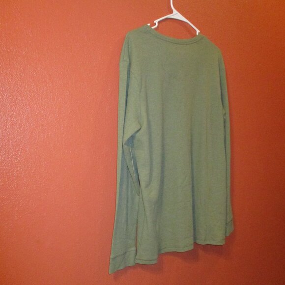 Original Penguin NEW Men Large Green Warm Outdoor Vacation Long Sleeve Shirt - Picture 6 of 11
